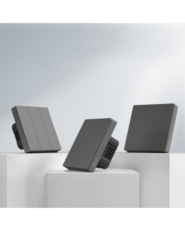 Sonoff Smart 3-канальный Wi-Fi настенный выключатель черный (M5-3C-80)