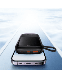 Powerbank Baseus Qpow PRO with cable, 10000mAh, 22.5W (Black)