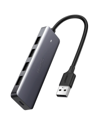 UGREEN 4in1 Hub USB 4x USB 3.0 + micro USB (gray)