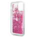Karl Lagerfeld KLHCP12SROPI Liquid Glitter Charms Cover Чехол для Apple iPhone 12 Mini розовый