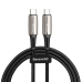 Kabel USB-C PD Baseus Water Drop Power Delivery 2.0 60W 1m (czarny)