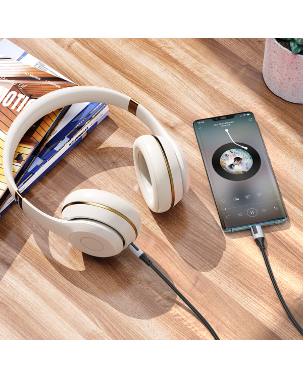 Дополнительное изображение книги «Borofone Cable BL19 Creator - jack 3,5mm to Type C - 1 metre black»