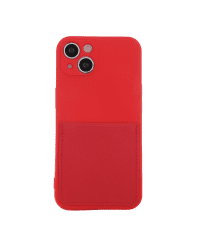 Fusion Card Case прочный силиконовый чехол для Apple iPhone 14 Pro красный