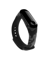Fusion Camouflage Ремешок для часов Xiaomi Mi Band 3 / Mi Band 4 Серый