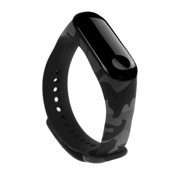 Fusion Camouflage Ремешок для часов Xiaomi Mi Band 3 / Mi Band 4 Серый