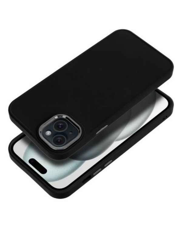 Силиконовый задний чехол Fusion Frame для Apple Iphone 15 Pro черный
