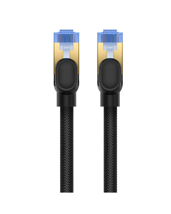Braided network cable cat.7 Baseus Ethernet RJ45, 10Gbps, 2m (black)