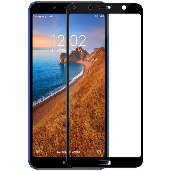 Fusion Full Glue 5D Tempered Glass Защитное стекло для экрана Xiaomi Redmi 7A Черное