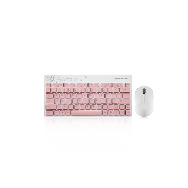 Mouse and keyboard office combo Motospeed G3000 (Pink)