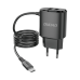 Dudao 2x USB wall charger with built-in micro USB 12 W cable black (A2ProM black)