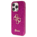 Guess GUHCP15XHG4SGU iPhone 15 Pro Max 6.7" фиолетовый жесткий чехол Glitter Script Big 4G