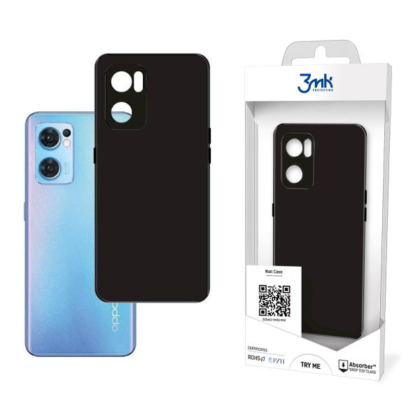 Обложка книги «Oppo Reno 7 SE 5G - 3mk Matt Case black»