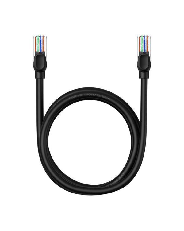 Сетевой кабель Baseus Ethernet CAT5, 1,5 м (черный)