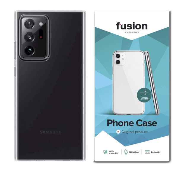 Fusion Ultra Clear Series 2 mm Силиконовый чехол для Samsung N985 / N986 Galaxy Note 20 Ultra 5G Прозрачный (EU Blister)