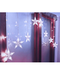 Световой занавес MOON 136 LED| Stars | холодный белый свет