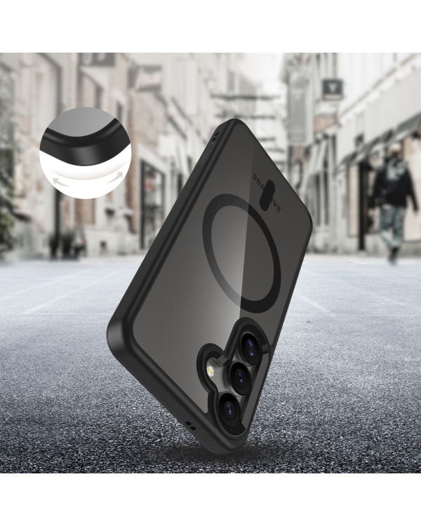 TECH-PROTECT MAGMAT MAGSAFE GALAXY S25 BLACK|CLEAR