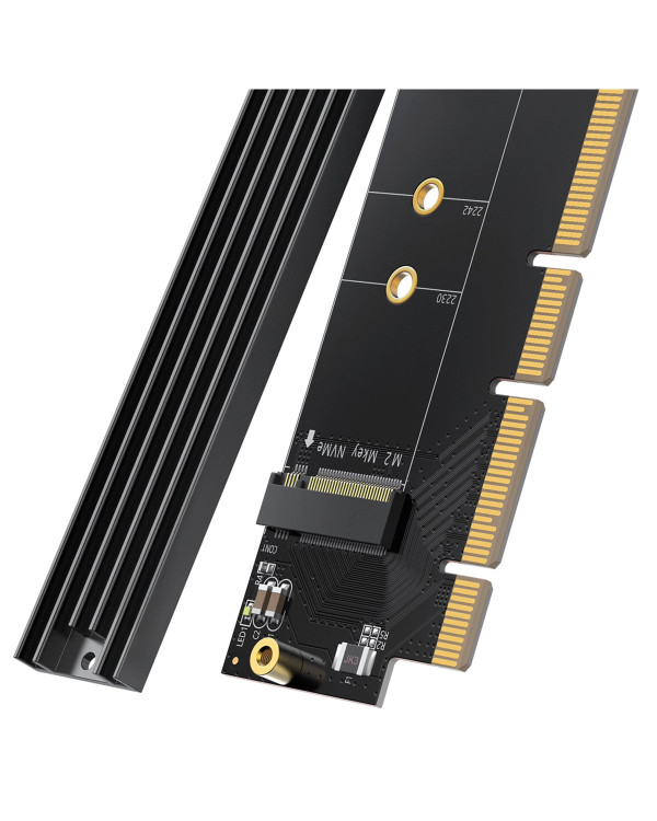 Карта расширения Ugreen CM465 PCIe 4.0 x4 to M.2 NVMe M-Key - черный