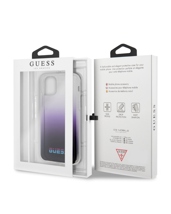 Guess GUHCN58DGCPU California Cover Силиконовый чехол для Apple iPhone 11 Po Фиолетовый