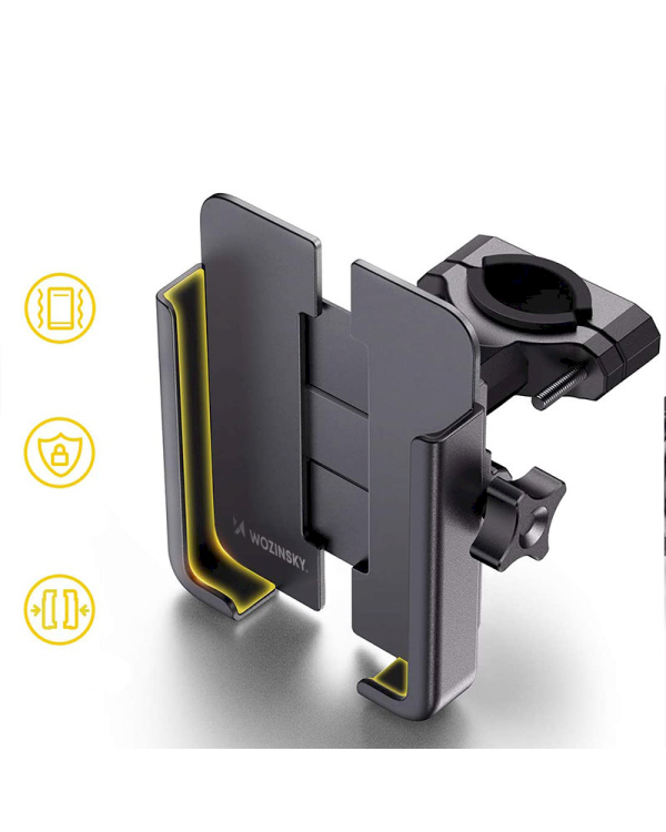 Wozinsky Metal Bike Smartphone Handlebar Mount Black (WBHBK3)