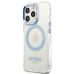 Guess GUHMP13XHTRMB iPhone 13 Pro Max 6,7" niebieski|blue hard case Metal Outline Magsafe