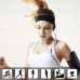Elastic fabric headband for running fitness black