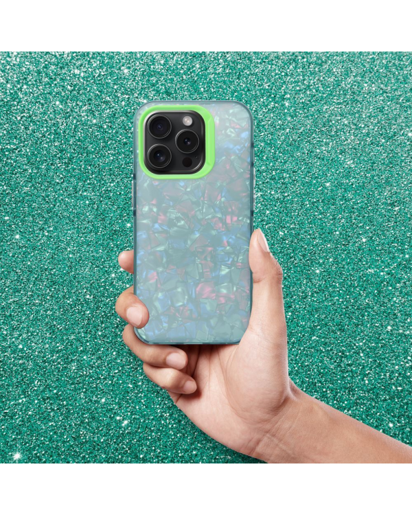 Fusion Tutti Frutti Силиконовый чехол для Apple iPhone 16 Pro зеленый