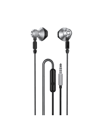 Dudao Metal Wired Earbuds 3.5mm Mini Jack Gray (X2C-Gray)