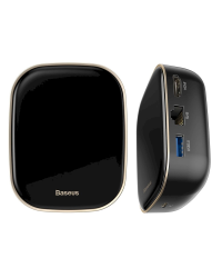 Baseus 6in1 USB Type C Multifunctional HUB, memory card reader, network adapter (USB 3.0, RJ45, HDMI, SD, micro SD) Power Delivery 60 W black (CAHUB-AU01)