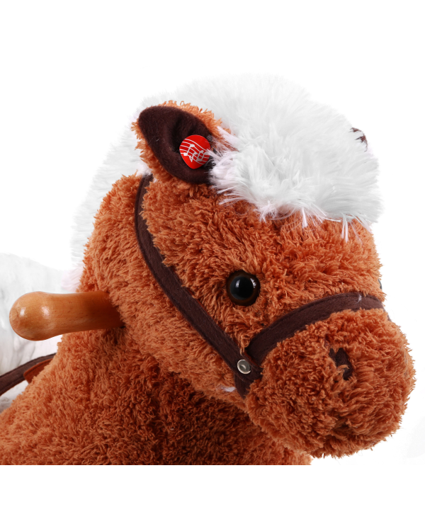 Мягкая лошадка-качалка