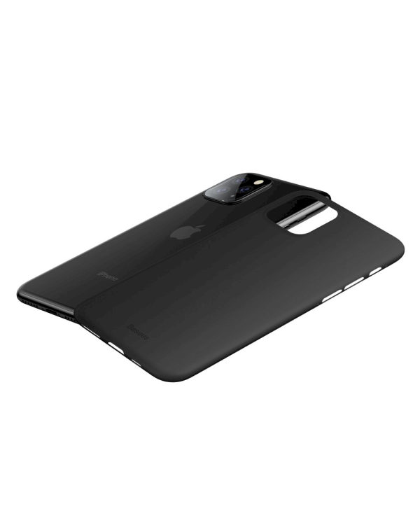 Baseus Wing Lightweight Тонкий Силиконовый чехол для Apple iPhone 11 Pro Черный