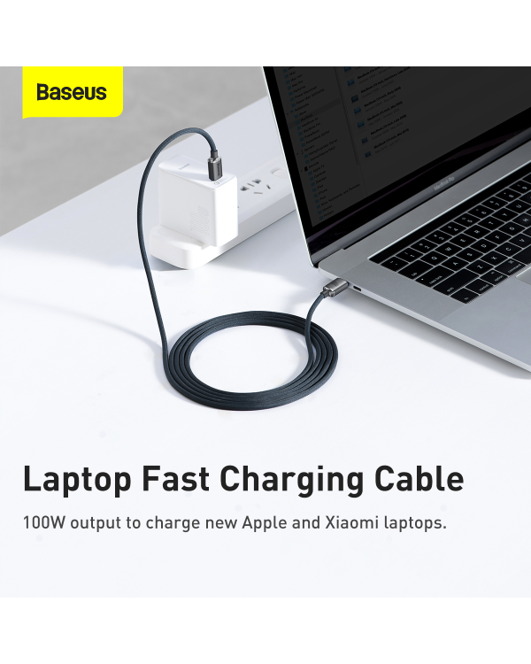 Кабель Baseus Crystal Shine Series Кабель USB для быстрой зарядки и передачи данных USB Type C - USB Type C 100W 2m черный (CAJY000701)