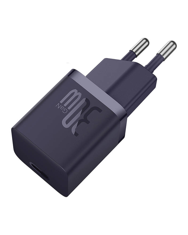 Мини настенное зарядное устройство Baseus GaN5 30W (фиолетовый)