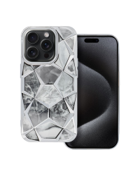 Fusion Twinki Силиконовый чехол для Apple iPhone 16 серебрянный