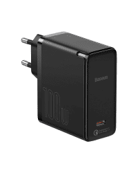 Baseus GaN2 Fast Charger 1C 100W with USB-C cable for USB-C 5A, 1,5m (black)