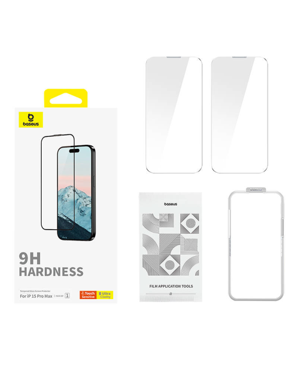 Diamond Tempered Glass Baseus 0.3mm for iPhone 15U ProMax