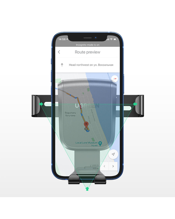 Ugreen gravity phone holder for dashboard cockpit black (LP200 60990B)