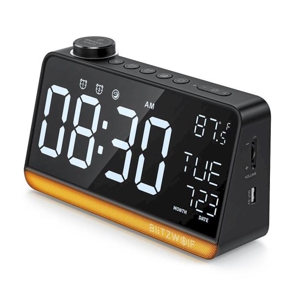 BlitzWolf BW-LAC1 Radio Digital Clock (black)