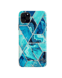 Fusion Geometric Marble Силиконовый чехол для Apple iPhone 12 Pro Max Зеленый