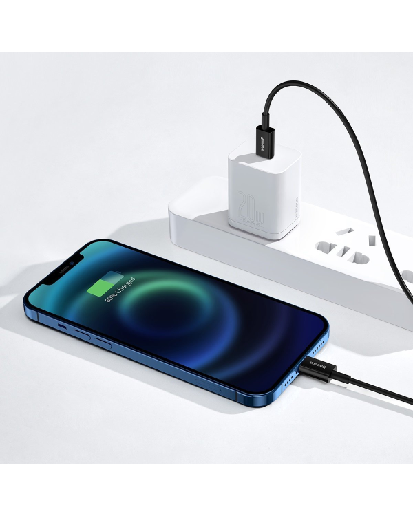 Baseus Superior Series Кабель USB-C к iP, 20 Вт, PD, 2 м (черный)