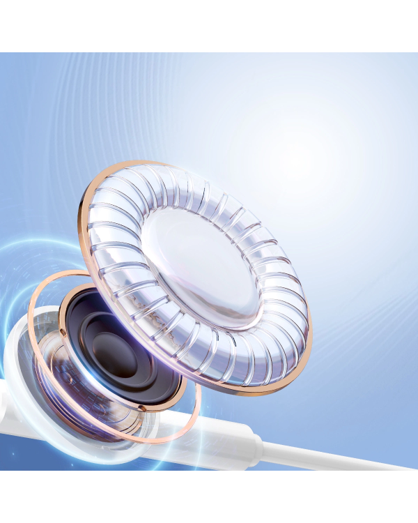 Joyroom JR-EC05 USB-C in-ear headphones - white