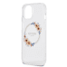 Guess PC|TPU Flowers Ring Glossy Logo MagSafe Чехол для iPhone 13 прозрачный
