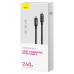 Дополнительное изображение книги «Baseus CAWJ040101 Tungsten Gold Fast Charging Data Cable USB-C - USB-C 240W 2m Black»