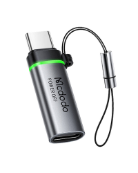 Адаптер Mcdodo OT-2450 | USB-C к USB-C | автоматическое отключение питания | серебристый