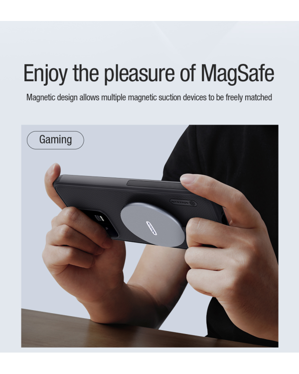 Дополнительное изображение книги «Nillkin Super Frosted PRO Magnetic Back Cover for Xiaomi 13 Pro Black»