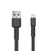 Remax Armor Series flat USB / Lightning cable 5V 2.4A black (RC-116i)