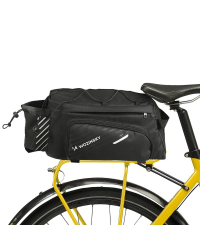Wozinsky Bicycle Bike Pannier Bag Rear Trunk Bag with Shoulder Strap 9L black (WBB22BK)