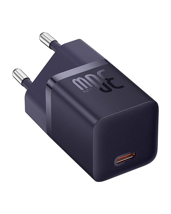 Мини настенное зарядное устройство Baseus GaN5 30W (фиолетовый)