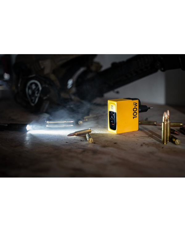 Tactical Nett Warrior GaN | адаптер | 100W желтый
