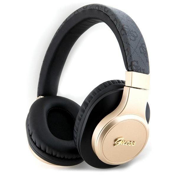 Обложка книги «Original Bluetooth Headphones GUESS 4G Script GUBH604GEMK black»