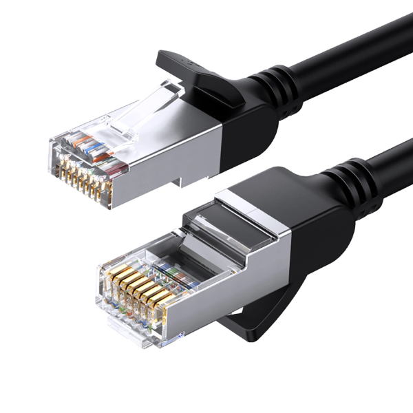 Обложка книги «Ugreen NW101 50191 Кабель Ethernet Cat 6 U|UTP круглый 1м - черный»